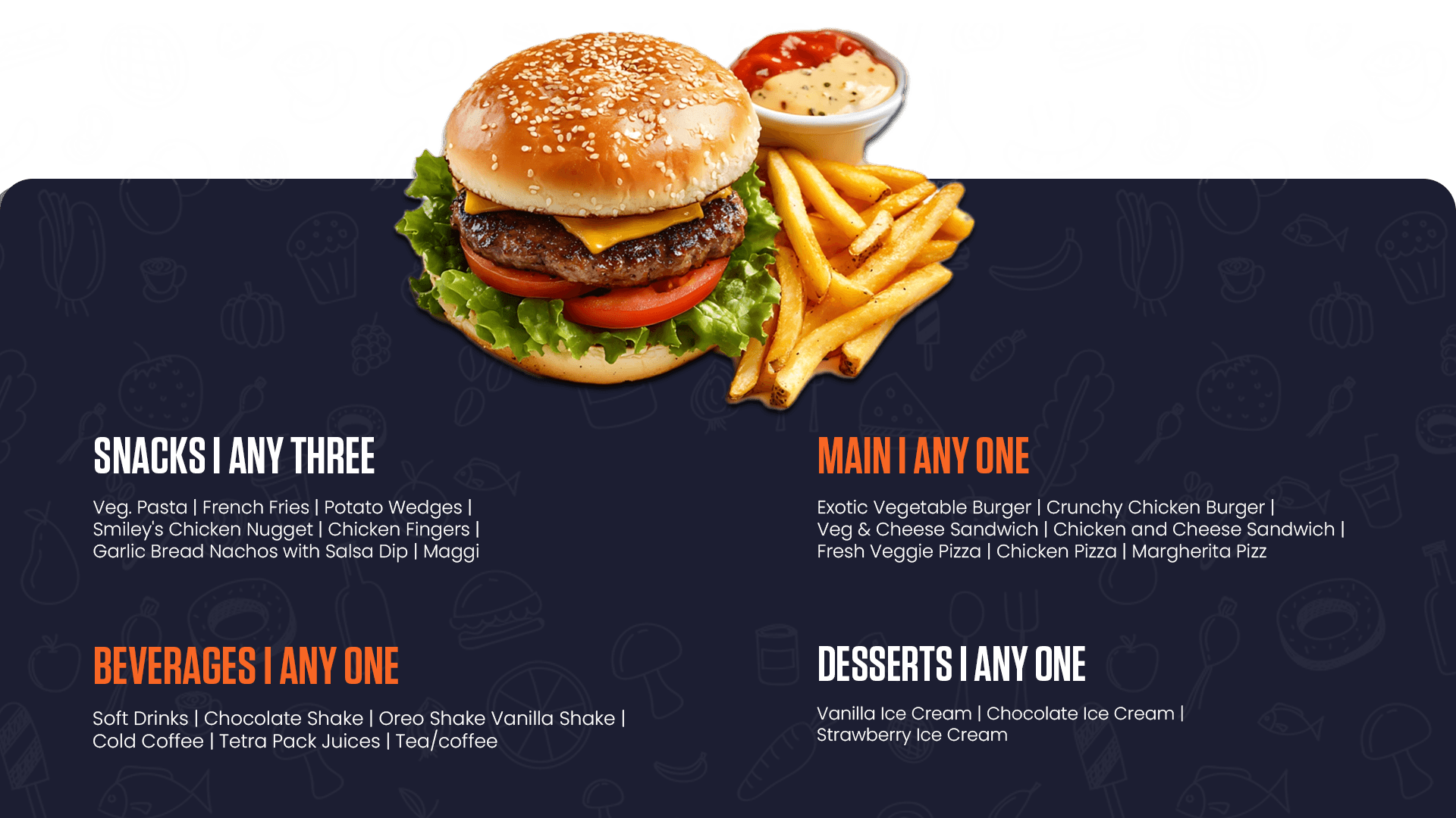 Birthday Party Food Menu - SkyJumper Birthday Party Food Menu - SkyJumper